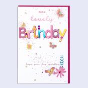 Handcrafted Sparkles  Lovely Birthday image