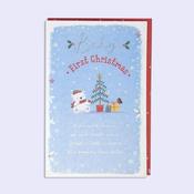 Christmas Card <br /> Baby's First Christmas image
