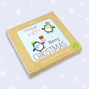 Large Eco Box Cards <br /> Christmas Penguins image