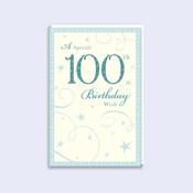 Green Stars <br /> 100th Birthday Card image