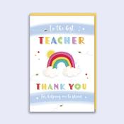 Best Teacher Rainbow <br />Thank You Teacher image