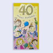 40th Characters <br /> 40th Birthday Card image