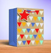 Large Gift Bag <br /> Colourful Triangles image