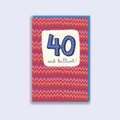 Pop <br /> 40th Birthday Card image