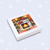 Make a Wish  12 Charity Christmas Cards  Cosy Fireplace image