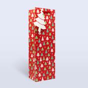 Christmas Bottle Bag <br /> Christmas Trees image