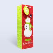 Christmas Bottle Bag <br /> Snowman image