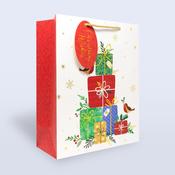 Large Christmas Gift Bag <br /> Robin &amp;amp; Presents image