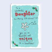 Higgledy Piggledy <br /> Christmas Card <br /> Wonderful Daughter image