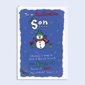 Higgledy Piggledy <br /> Christmas Card <br /> Fantastic Son image