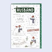 Go with the Flow <br /> Christmas Card <br /> Husband image