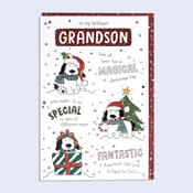 Go with the Flow <br /> Christmas Card <br /> Grandson image