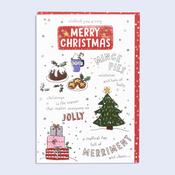 Go with the Flow <br /> Christmas Card <br /> Merry Christmas image