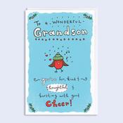 Higgledy Piggledy <br /> Christmas Card <br /> Wonderful Grandson image