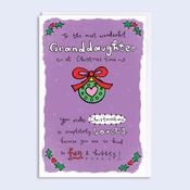 Higgledy Piggledy <br /> Christmas Card <br /> Wonderful Granddaughter image
