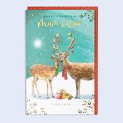 Snowflakes &amp;amp; Snowdrops <br /> Christmas Card <br /> Mum &amp;amp; Dad image