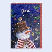 Snowflakes &amp;amp; Snowdrops <br /> Christmas Card <br /> Dad image