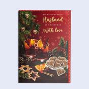 Snowflakes &amp;amp; Snowdrops <br /> Christmas Card <br /> Husband image