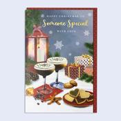 Snowflakes &amp;amp; Snowdrops <br /> Christmas Card <br /> Someone special image