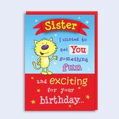Just to Say <br />Birthday Card <br /> Sister image