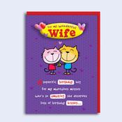 Just to Say <br />Birthday Card <br /> Wife image