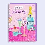 Just to Say  Birthday Card  Bubbly Birthday image