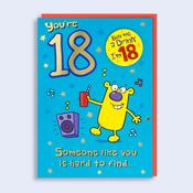 Just to Say <br /> Birthday Badge Card <br />18th Birthday image