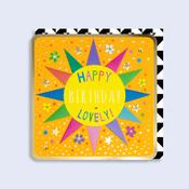 Luminous <br /> Neon Card <br /> Happy Birthday Lovely image
