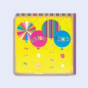 Luminous <br /> Neon Card <br /> Birthday Balloons image