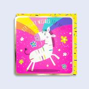 Luminous <br /> Neon Card <br /> Birthday Zebra image
