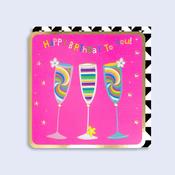 Luminous <br /> Neon Card <br /> Champagne Flutes image