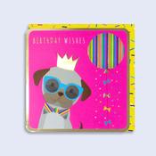 Luminous <br /> Neon Card <br /> Birthday Pug image