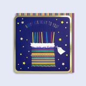 Luminous <br /> Neon Card <br /> Birthday Cake image