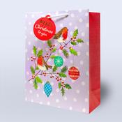 Large Christmas Bag <br />Robin image