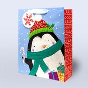 Large Christmas Bag <br />Penguin image