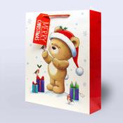 Large Christmas Bag <br /> Teddy Bear image