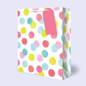 Large Gift Bag <br /> Multi coloured Dots image