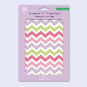 Premium Gift Wrap &amp;amp; 2 Tags <br /> Zig Zag image