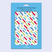 Premium Gift Wrap &amp;amp; 2 Tags <br /> Colour Dash