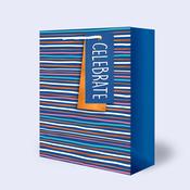 Medium Gift Bag <br /> Copper stripes image