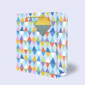 Medium Gift Bag <br /> Multi colour triangles image