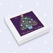 Make a Wish <br /> 12 Charity Christmas Cards <br /> Purple Tree image