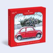 Marie Keating Christmas Card Car and Christmas Tree image