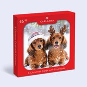 Marie Keating Christmas Card Sausage Dogs image