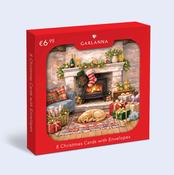 Marie Keating Christmas Card Fireplace Scene image