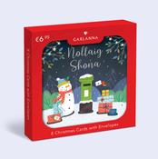 Marie Keating Christmas Card Santa and Post Box image