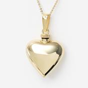 Always With You Heart Cremation Necklace | 9ct Gold