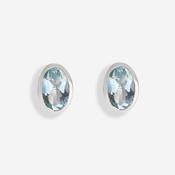 Arctic | Aquamarine Earrings in 9ct White Gold