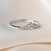 ASTRAL 0.15ct | Natural Diamond Wedding Ring in 18ct White Gold image