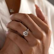 AURIC 2.50ct | Round Solitaire Lab Grown Diamond Engagement Ring in Platinum image